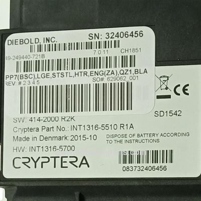 49249440721B Diebold EPP7 Τεχνουργήματα πληκτρολόγων ATM Μέρη μηχανών