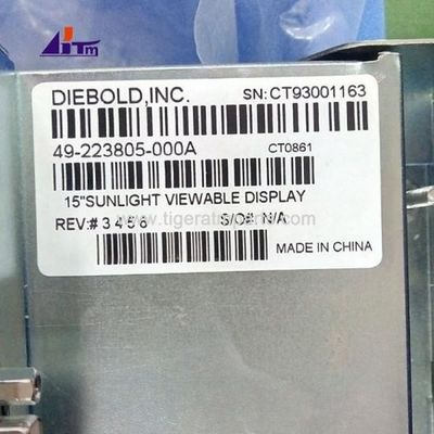 Τμήματα μηχανών ΑΤΜ Diebold LCD 15 ιντσών Ηλιακή οθόνη 49223805000A