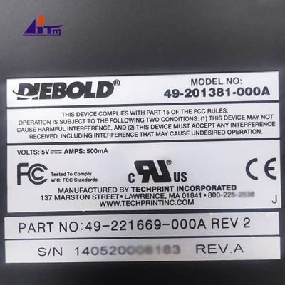 ΑΤΜ ανταλλακτικά Diebold Opteva USB Υποστήριξη πληκτρολόγιο 49221669000A