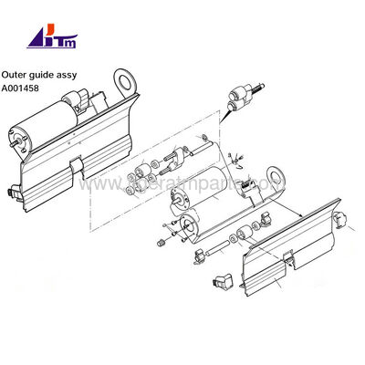 Α001458 NMD50 Εξωτερικός οδηγός Assy Glory Delarue NMD 050 ATM
